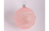 Vánoční ozdoba skleněná koule 6 cm, růžová