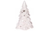 Vánoční dekorace/svícen Stromeček 20 cm, bílý
