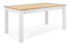 Rozkládací jídelní stůl Bergen 160x90 cm, bílá/dub artisan