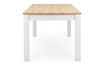 Rozkládací jídelní stůl Bergen 160x90 cm, bílá/dub artisan