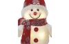 Vánoční dekorace LED sněhulák, 25 cm