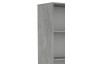 Vysoký regál Carlos, šedý beton, šířka 75 cm