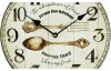 Nástěnné hodiny The abundance of food, 30 cm, vintage, MDF