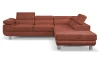 Rohová sedací souprava Lotos, terakota látka, pravý roh