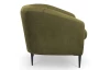 Křeslo Olivio, mechově zelená sametová látka