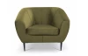 Křeslo Olivio, mechově zelená sametová látka