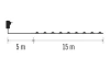 Vánoční řetěz LED Nano 15 m, studená bílá