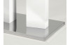 Jídelní stůl Madison 3, 120x80 cm, bílý lesk/sklo
