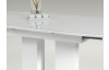 Jídelní stůl Madison 3, 120x80 cm, bílý lesk/sklo