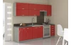 Horní kuchyňská skříňka Rose 60OK, 60 cm, červený lesk
