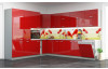 Horní kuchyňská skříňka Rose 60OK, 60 cm, červený lesk