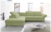 Rohová sedací souprava Colby, zelená látka, levý roh