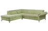 Rohová sedací souprava Colby, zelená látka, levý roh