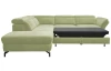 Rohová sedací souprava Colby, zelená látka, levý roh
