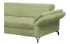 Rohová sedací souprava Colby, zelená látka, levý roh
