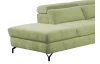 Rohová sedací souprava Colby, zelená látka, levý roh