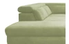 Rohová sedací souprava Colby, zelená látka, levý roh