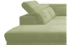 Rohová sedací souprava Colby, zelená látka, levý roh