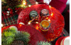 Vánoční dekorační mísa 30 cm, červená