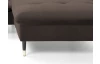Rohová sedací souprava Glam, hnědá látka, pravý roh