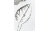 Kovová nástěnná dekorace Ferrea 20x50 cm, 3D listy