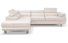 Rohová sedací souprava Lotos, krémová látka, levý roh