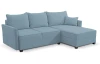 Rohová sedací souprava Livorno, modrá aqua látka