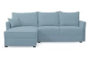 Rohová sedací souprava Livorno, modrá aqua látka