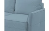 Rohová sedací souprava Livorno, modrá aqua látka