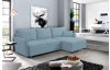 Rohová sedací souprava Livorno, modrá aqua látka