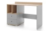 Psací stůl se šuplíky Room, dub biscuit/šedý