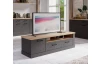 TV skříňka Duro 179 cm, dub riviera/dub cabezone