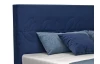 Postel Navy 180x200 cm, modrá látka
