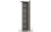 Rohová šatní skříň Vendy, dub/šedý beton