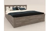 Postel s úložným prostorem Tema Box 180x200 cm, šedý buk