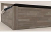 Postel s úložným prostorem Tema Box 180x200 cm, šedý buk