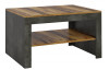 Konferenční stolek Kassel, vintage optika kovu/dřeva