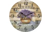 Nástěnné hodiny Levandule Provence 30 cm, MDF