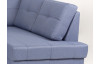 Rohová sedací souprava Stilo, modrá tkanina, pravý roh
