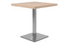 Jídelní stůl Quadrato 70x70 cm, dub sonoma/nerez
