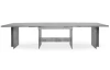 Velký rozkládací jídelní stůl Ancona 160x90 cm, šedý beton