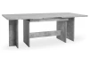 Velký rozkládací jídelní stůl Ancona 160x90 cm, šedý beton