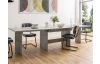 Velký rozkládací jídelní stůl Ancona 160x90 cm, šedý beton