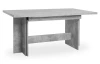 Velký rozkládací jídelní stůl Ancona 160x90 cm, šedý beton