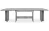 Velký rozkládací jídelní stůl Ancona 160x90 cm, šedý beton