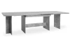 Velký rozkládací jídelní stůl Ancona 160x90 cm, šedý beton