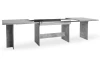 Velký rozkládací jídelní stůl Ancona 160x90 cm, šedý beton