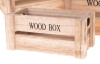 Sada úložných boxů (3 ks) přírodní dřevo