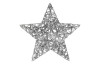 Vánoční dekorace Hvězda 20 cm, stříbrná