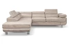 Rohová sedací souprava Lotos, béžová látka, levý roh